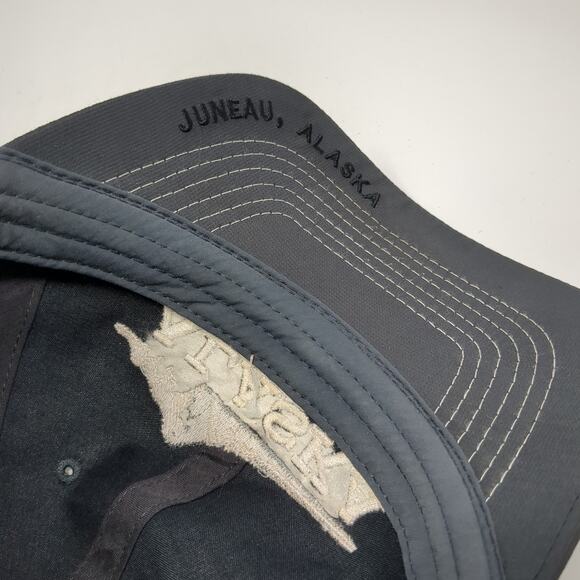 Alaska Est. 1959 Strapback Baseball Cap Gray One Size Cruisewear & Company - Picture 8 of 9